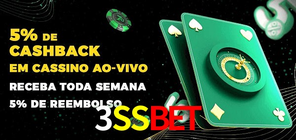 Promoções do cassino ao Vivo 3SSBET
